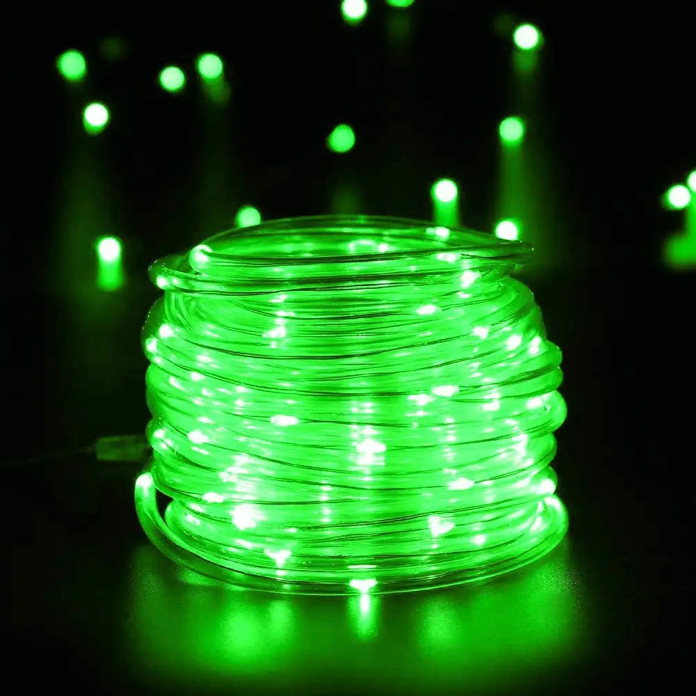 LED Rope Lights Outdoor String Light Battery Powered With Remote Controller 10/15M New Year 2024 Fairy Lights Waterproof Garland