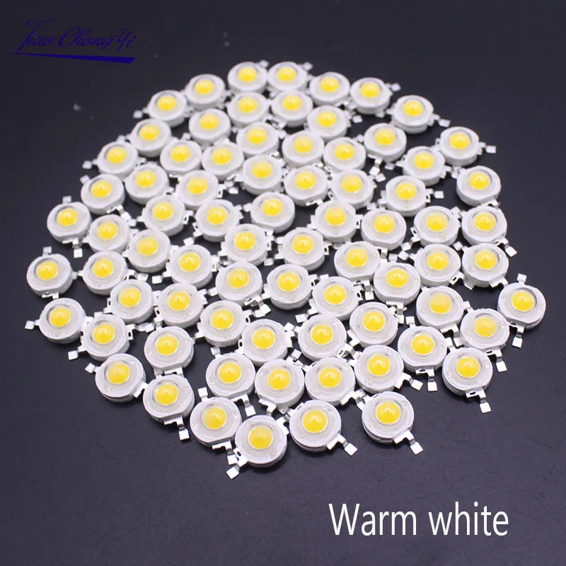 10-1000Pcs LED COB Lamp Chip 1W 3W 3.2-3.6V Input 100-220LM Mini LED Bulb Diode SMD For DIY LED Floodlight Spotlight Downlight