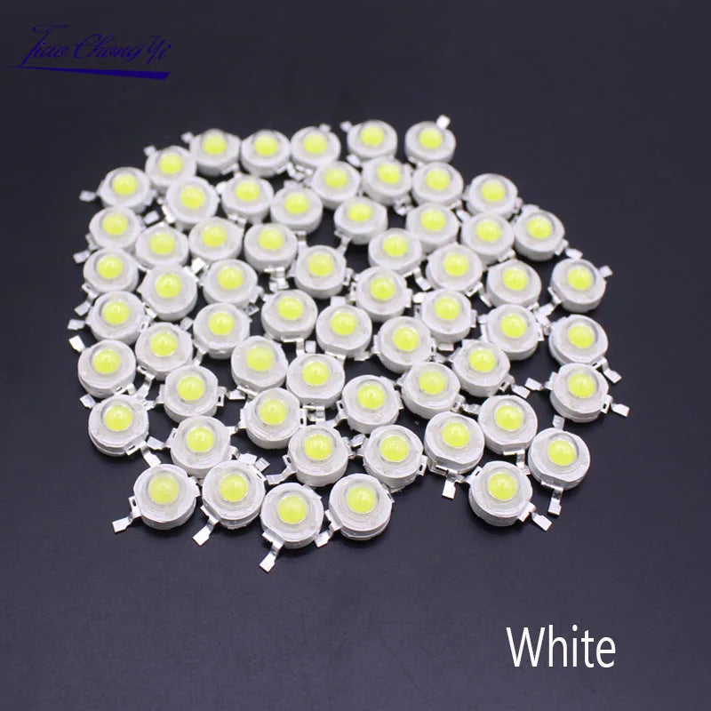 10-1000Pcs LED COB Lamp Chip 1W 3W 3.2-3.6V Input 100-220LM Mini LED Bulb Diode SMD For DIY LED Floodlight Spotlight Downlight