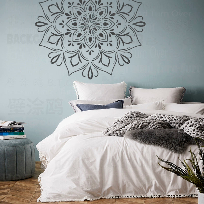 70cm - 110cm Stencil Mandala Extra Large For Painting Big Walls Wall Floor Template Decors Templates Larges Flower  S052