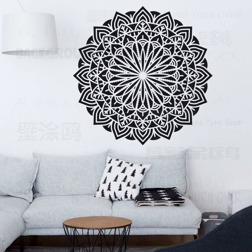 70cm - 110cm Stencil Mandala Extra Large For Painting Big Walls Wall Floor Template Decors Templates Larges Flower  S052