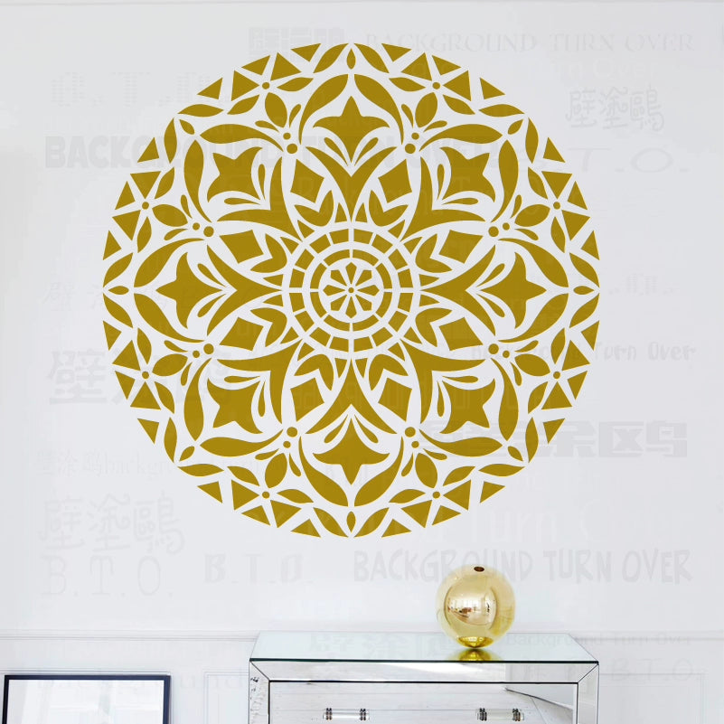 70cm - 110cm Stencil Mandala Extra Large For Painting Big Walls Wall Floor Template Decors Templates Larges Flower  S052