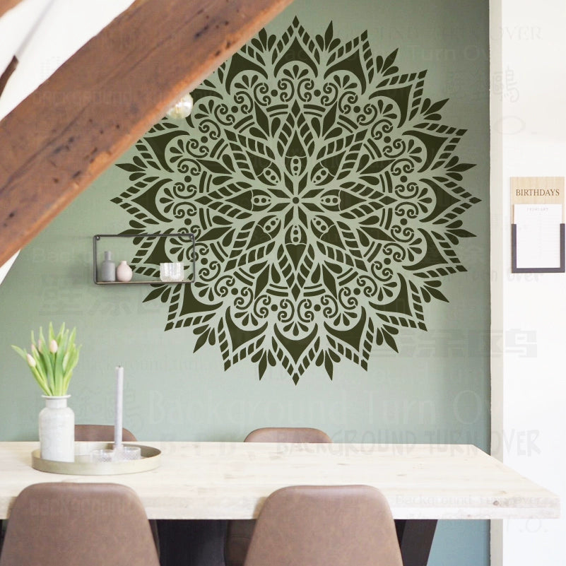 70cm - 110cm Stencil Mandala Extra Large For Painting Big Walls Wall Floor Template Decors Templates Larges Flower  S052