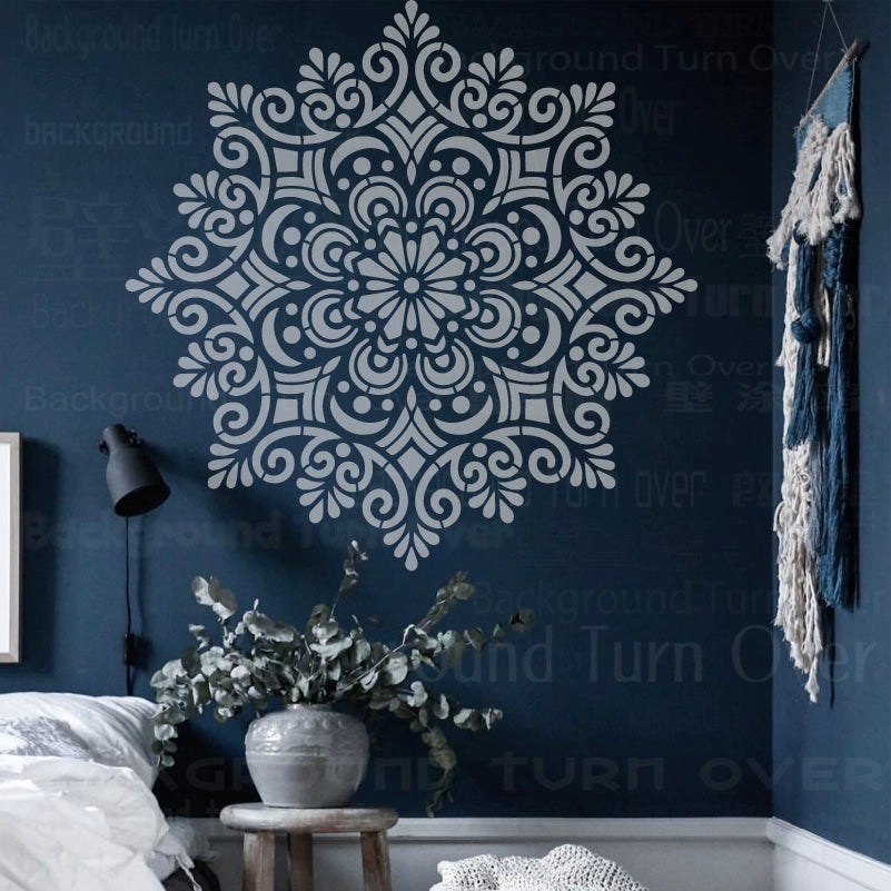 70cm - 110cm Stencil Mandala Extra Large For Painting Big Walls Wall Floor Template Decors Templates Larges Flower  S052