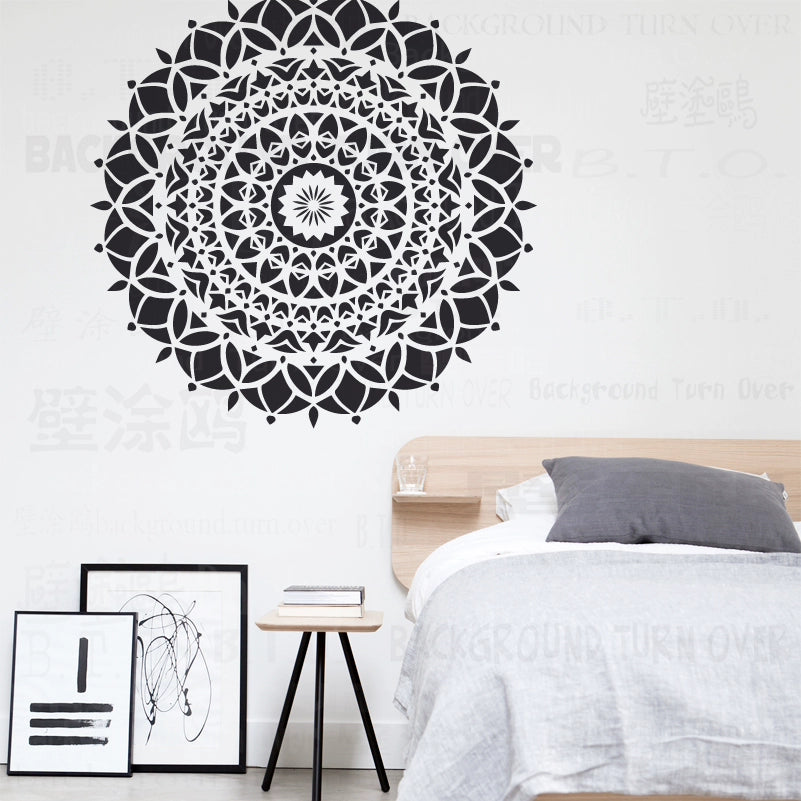 70cm - 110cm Stencil Mandala Extra Large For Painting Big Walls Wall Floor Template Decors Templates Larges Flower  S052