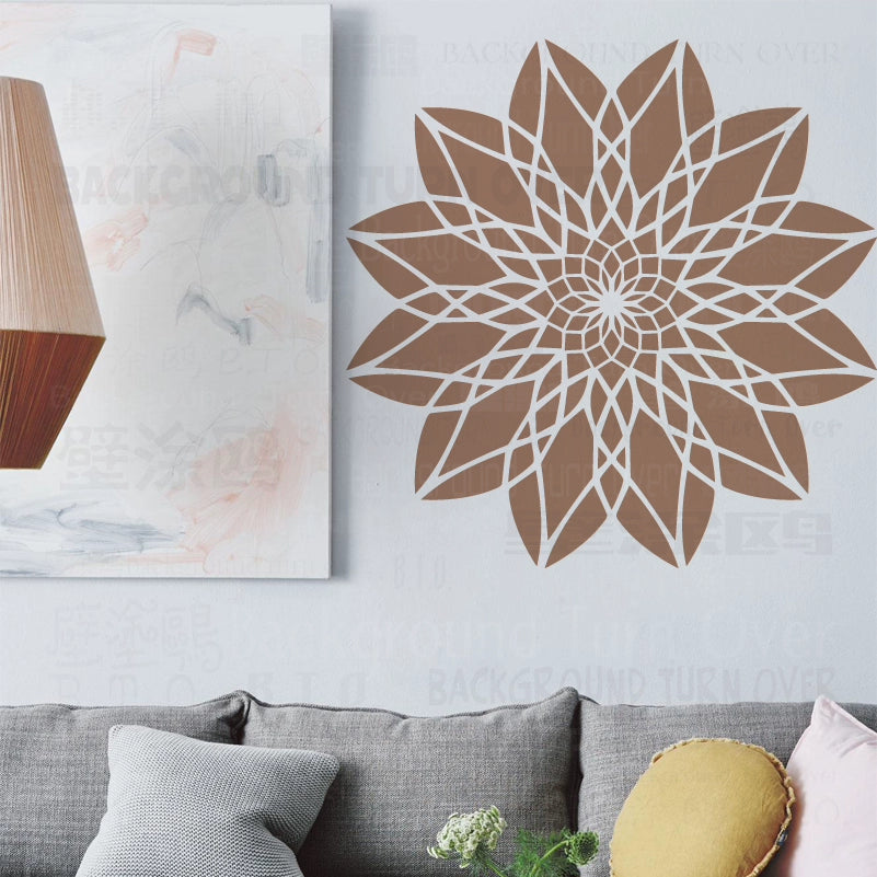 70cm - 110cm Stencil Mandala Extra Large For Painting Big Walls Wall Floor Template Decors Templates Larges Flower  S052