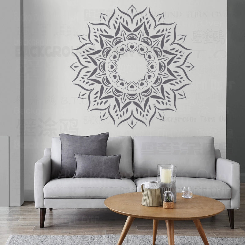 70cm - 110cm Stencil Mandala Extra Large For Painting Big Walls Wall Floor Template Decors Templates Larges Flower  S052