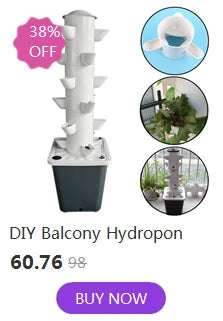 DIY 2/3/4/5/6 Tiers Vertical Tower Planters Balcony Hydroponic Growing System Home Strawberry and Vegetable Planting Equipment