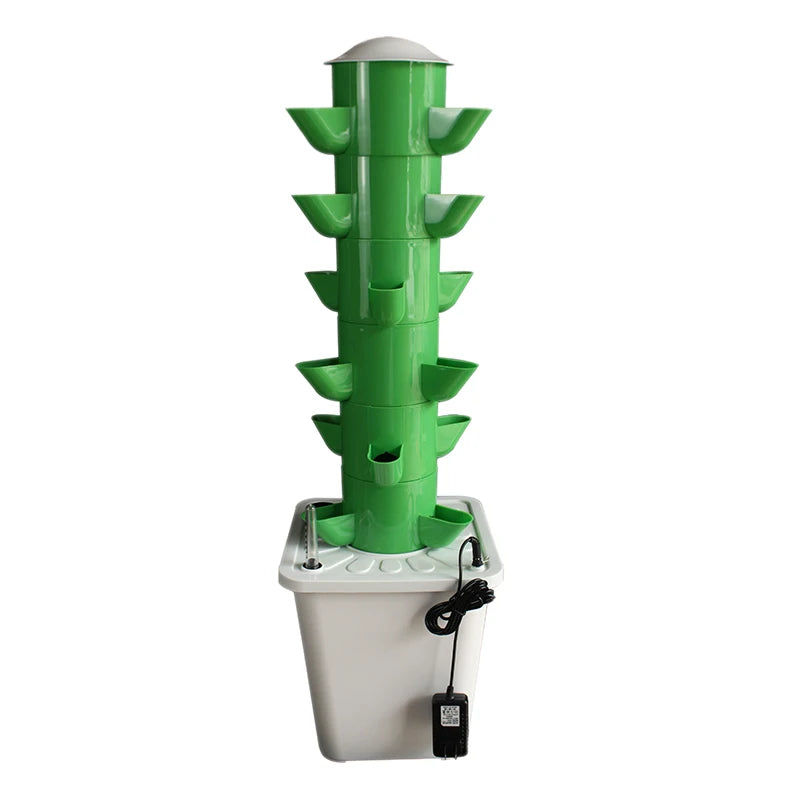 DIY 2/3/4/5/6 Tiers Vertical Tower Planters Balcony Hydroponic Growing System Home Strawberry and Vegetable Planting Equipment