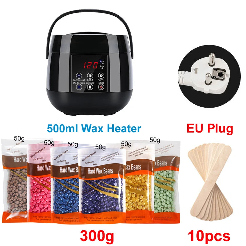 500ml Wax Heater Machine for Hair Removal Wax-melt Depilatory Epilator Machine Waxing Kit Paraffin Heater Wax Warmer Machine