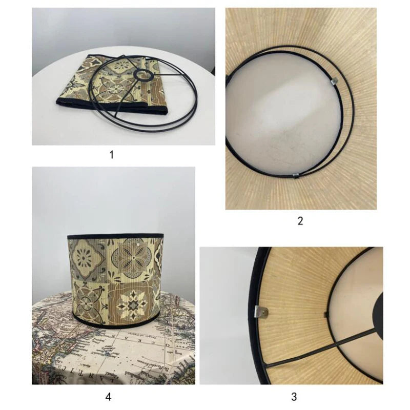 Japanese Style Lamp Shade  Bamboo Light Cover Bar Cafe Homestay Decor Chandelier Wall Lamp Lampshade Bamboo Art Light Shade