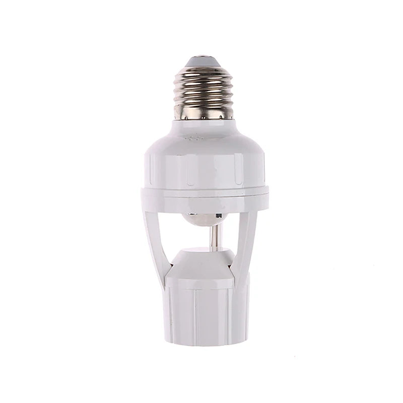 360 Degrees Human Induction Motion Sensor Lamp Socket Base AC85-265V Delay Time Switch E27 Base Holder Socket Adapter