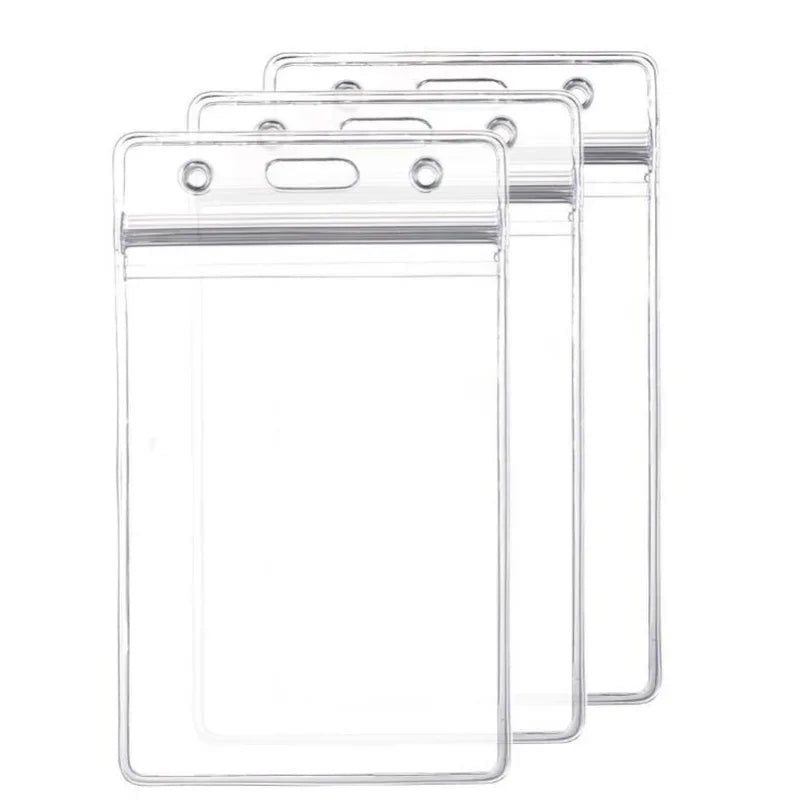 10Pcs/set Vertical Horizontal Transparent Plastic Clears ID Card Bag Case Badge Holder Hospital Accessories