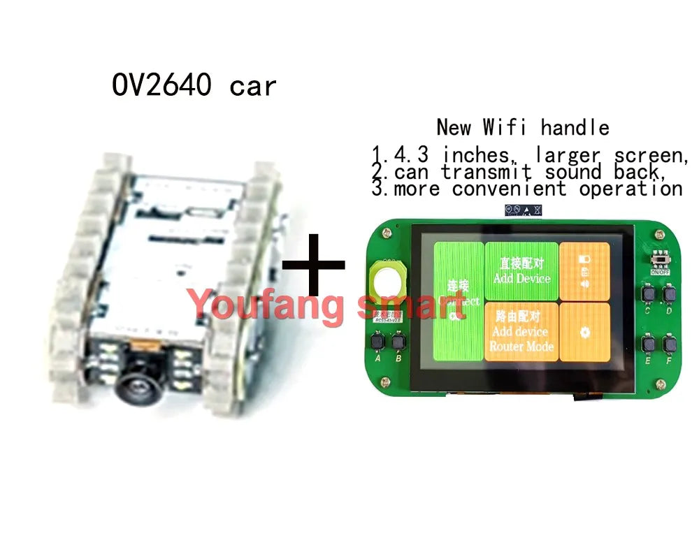 Esp32 Remote Control Tank Model Metal Chassis Tractor Crawler Balance Car Mount Truck Robot Chassis for Wifi RC Scout Robot Car