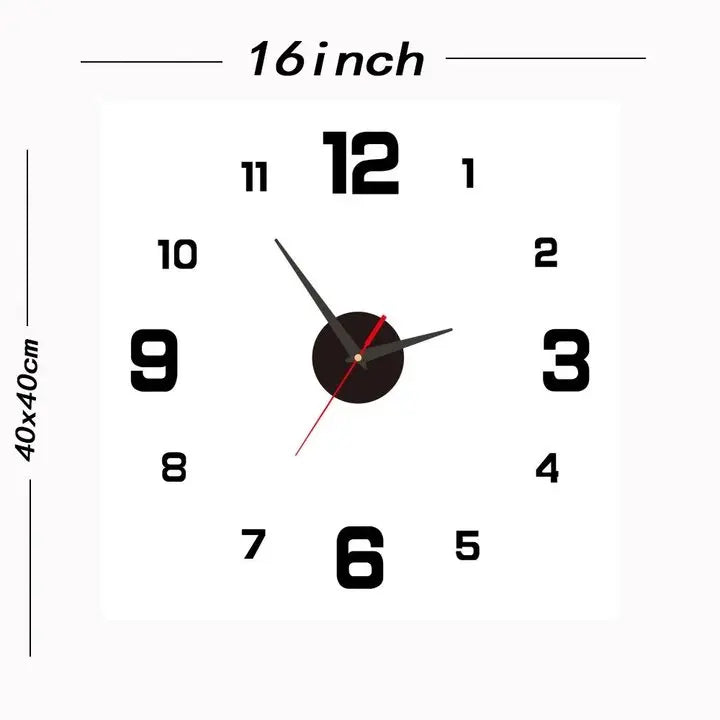 Modern Design Wall Clock Simple and Easy to Read Silent Non-ticking Wall Mounted Clock for Bedroom Living Room Sending Friends