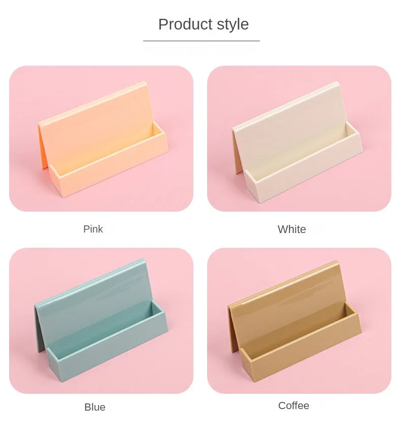 1 Pcs Creative Unique Women's Business Card Holder Desktop Card Storage Box Display Stand Business Exhibition Rack