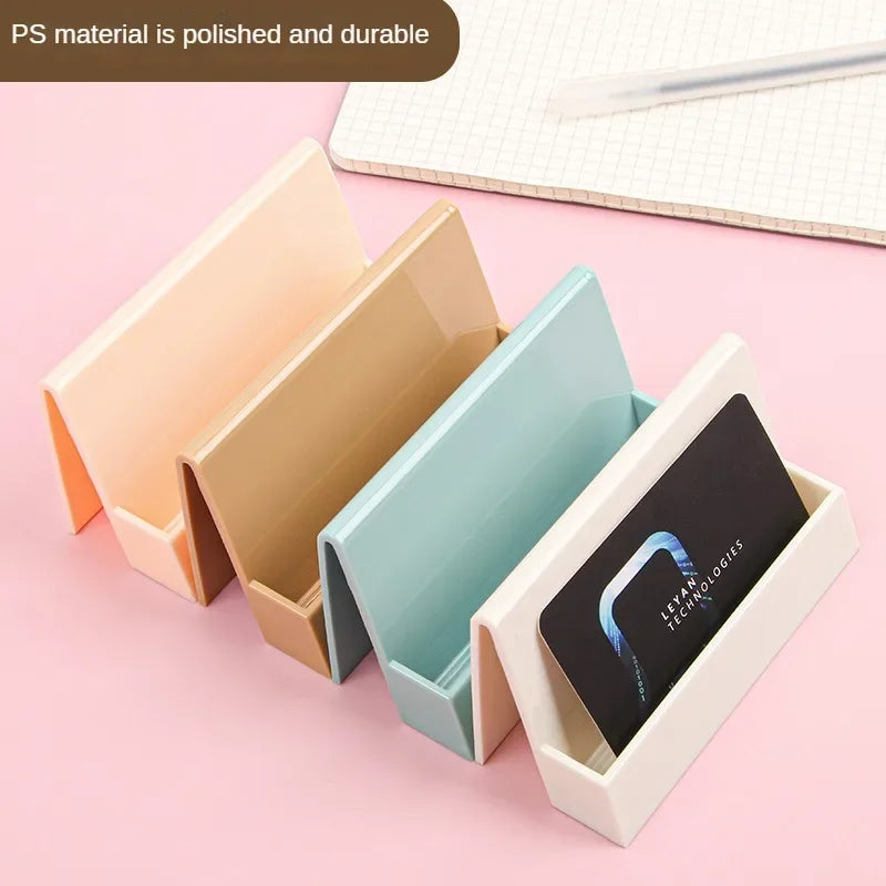 1 Pcs Creative Unique Women's Business Card Holder Desktop Card Storage Box Display Stand Business Exhibition Rack