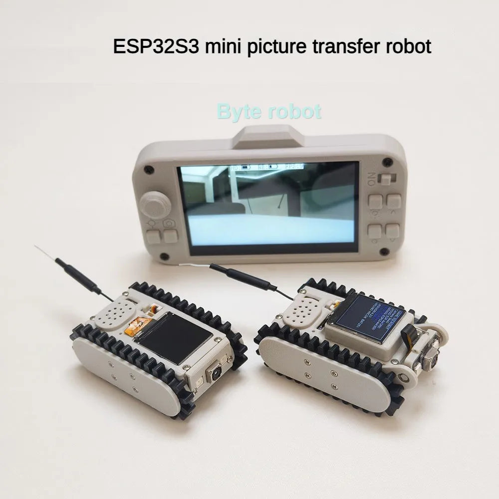 Pipeline Inspection Wireless Video Car Track Robot with Camera Maker Teaching Esp32 Scanning Code Networking DIY Program Toysit