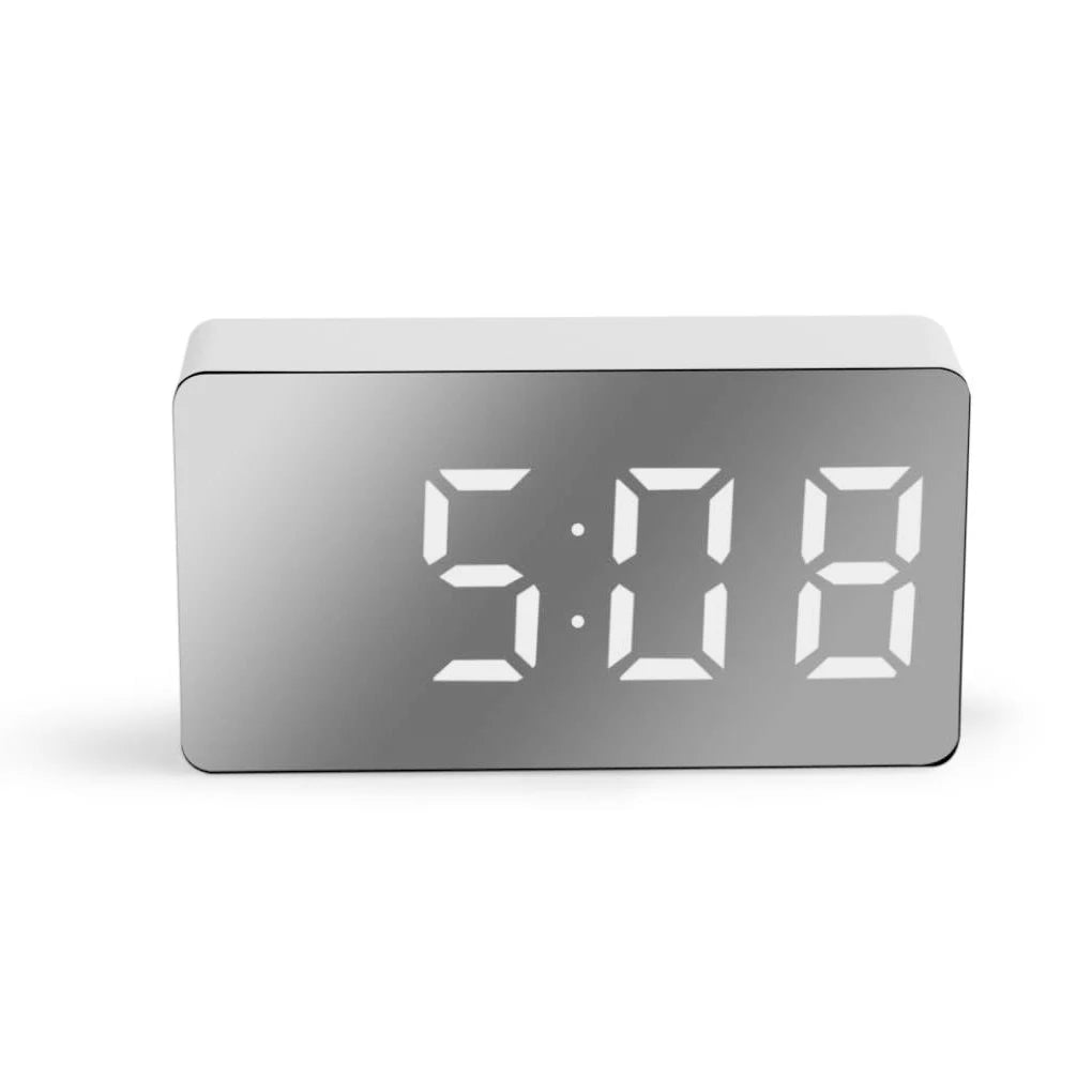 LED Digital Clock USB Rechargeable Tabletop Time Date Temperature Display Alarm Electronic Decorations Clocks Living Room