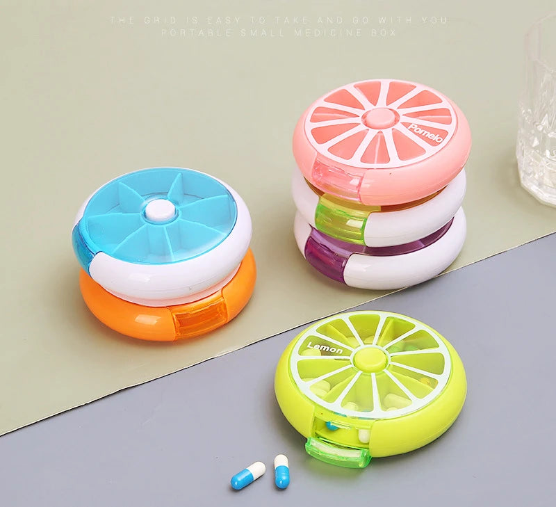 New Mini Small Portable Travel Vitamin Pill Box Cases Container Organizer Storage Tablet 7 Days 7 Grids Pills Medicine Fish Oils