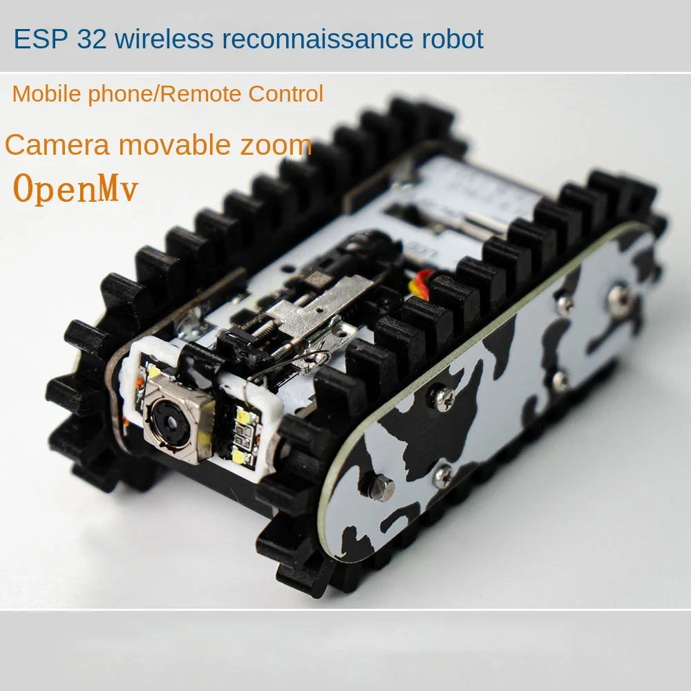 Esp32 Remote Control Tank Model Metal Chassis Tractor Crawler Balance Car Mount Truck Robot Chassis for Wifi RC Scout Robot Car