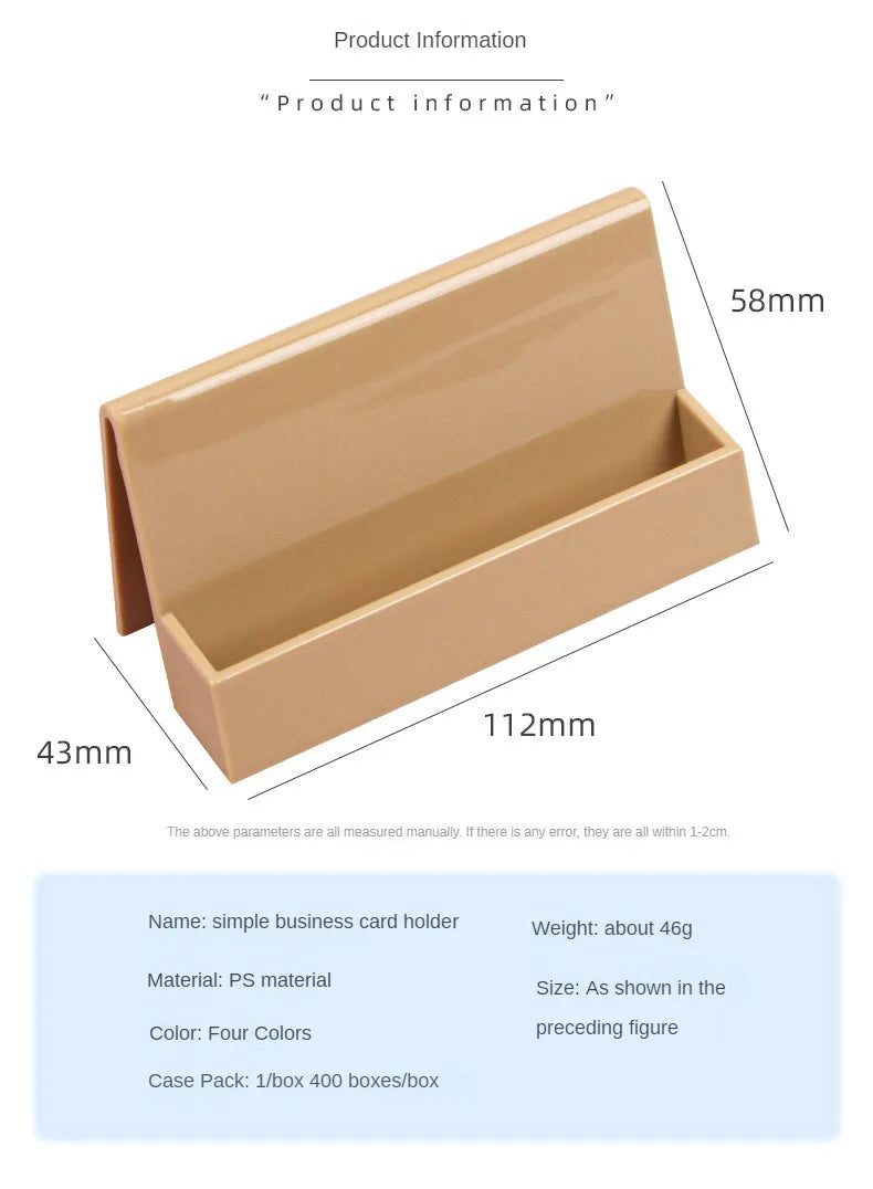 1 Pcs Creative Unique Women's Business Card Holder Desktop Card Storage Box Display Stand Business Exhibition Rack