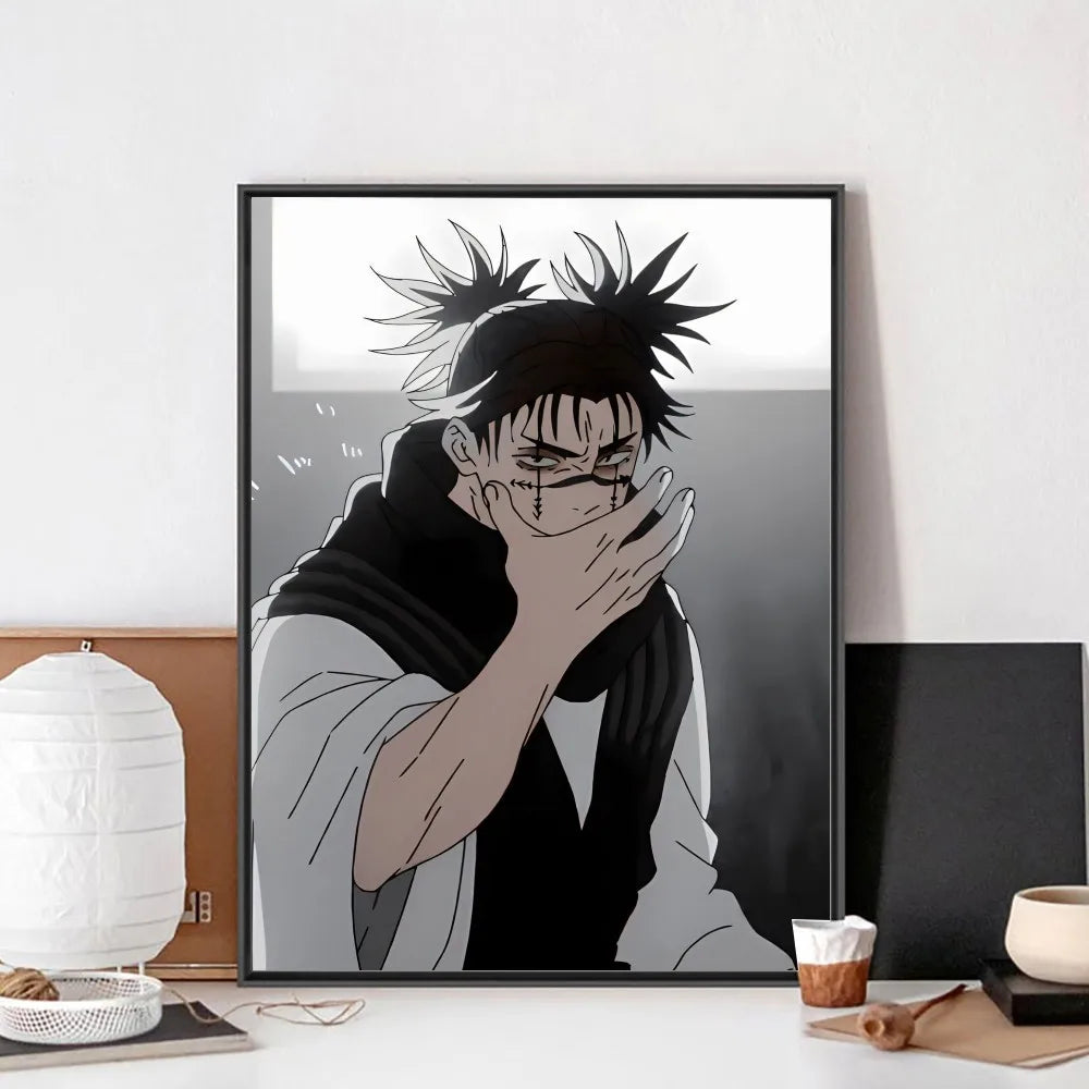 Choso Jujutsu Kaisen Anime Poster No Framed Poster Kraft Club Bar Paper Vintage Poster Wall Art Painting Bedroom Study Stickers