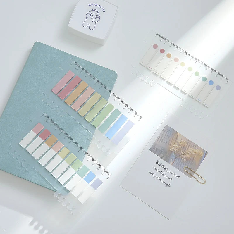 PET Flags Tabs Page Markers Paper Index Bookmark Sticky Notes Office Supplies Stationery