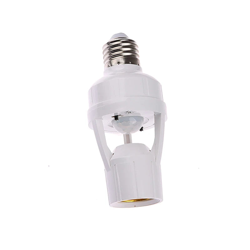 360 Degrees Human Induction Motion Sensor Lamp Socket Base AC85-265V Delay Time Switch E27 Base Holder Socket Adapter