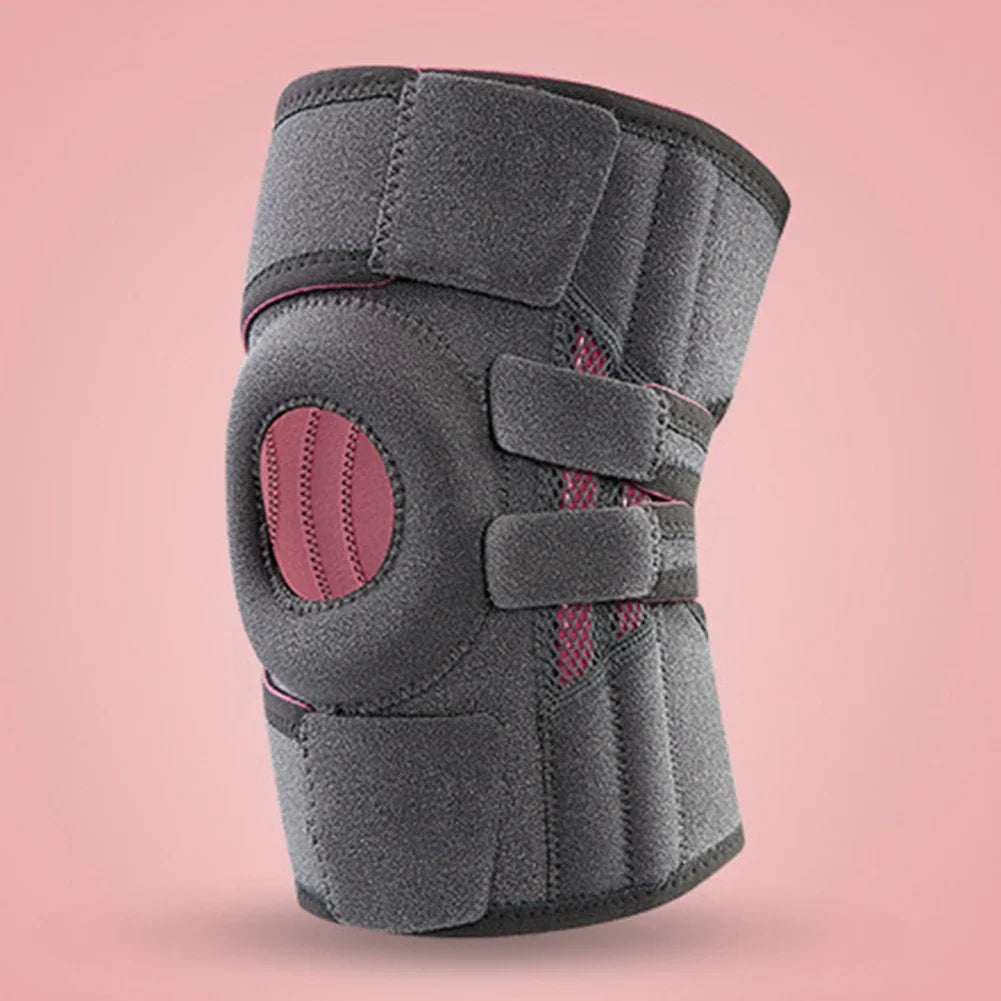 Orthopedic Knee Pad with Silicone Spring Knee Brace Support Joint Pain Relif Patella Protector Adjustable Kneepad Guard Meniscus