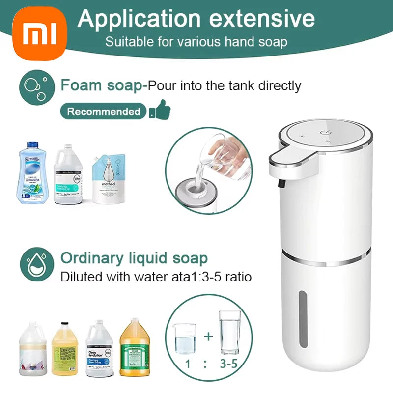 Xiaomi Automatic Soap Dispenser Foam USB Charging Touchless Smart Display Infrared Sensor Liquid Soap Dispensers Hand Washer