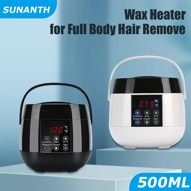 500ml Wax Heater Machine for Hair Removal Wax-melt Depilatory Epilator Machine Waxing Kit Paraffin Heater Wax Warmer Machine