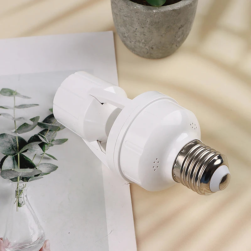 360 Degrees Human Induction Motion Sensor Lamp Socket Base AC85-265V Delay Time Switch E27 Base Holder Socket Adapter