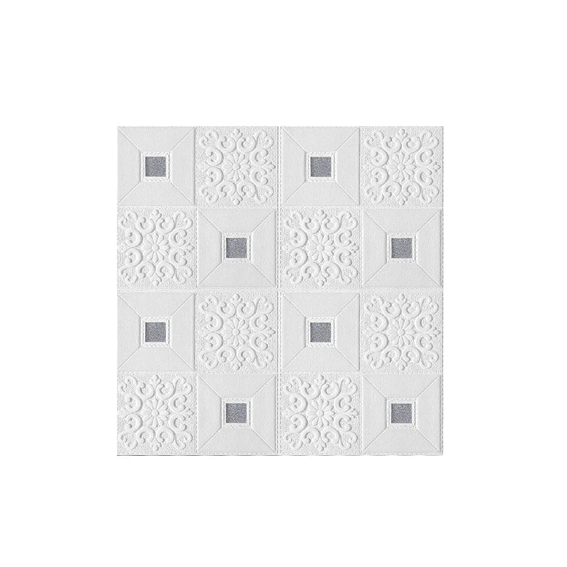 1-10Pcs 70cmx70cm 3D Tile Brick Wall Sticker Self-adhesive Foam Panel Wallpaper Bed Room Home Decoration Waterproof