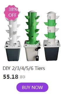 DIY 2/3/4/5/6 Tiers Vertical Tower Planters Balcony Hydroponic Growing System Home Strawberry and Vegetable Planting Equipment