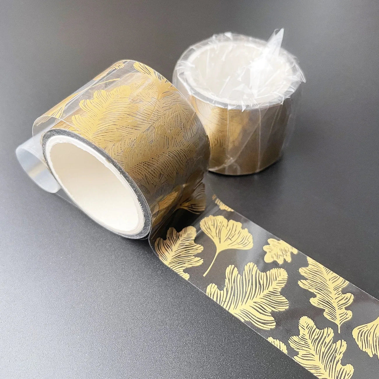 Transparent Gold Foil Washi Tape Feather Leaves Insect Sticky Decorative Tapes For Journal Planner Diy Greeting Card Scrapbook