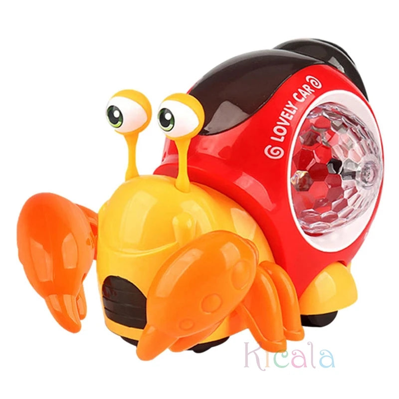 Crawling Crab Baby Toys With Music Light Up Interactive Musical Toys For Baby Dancing Crawling Toys Moving Toddler Toys 0 12