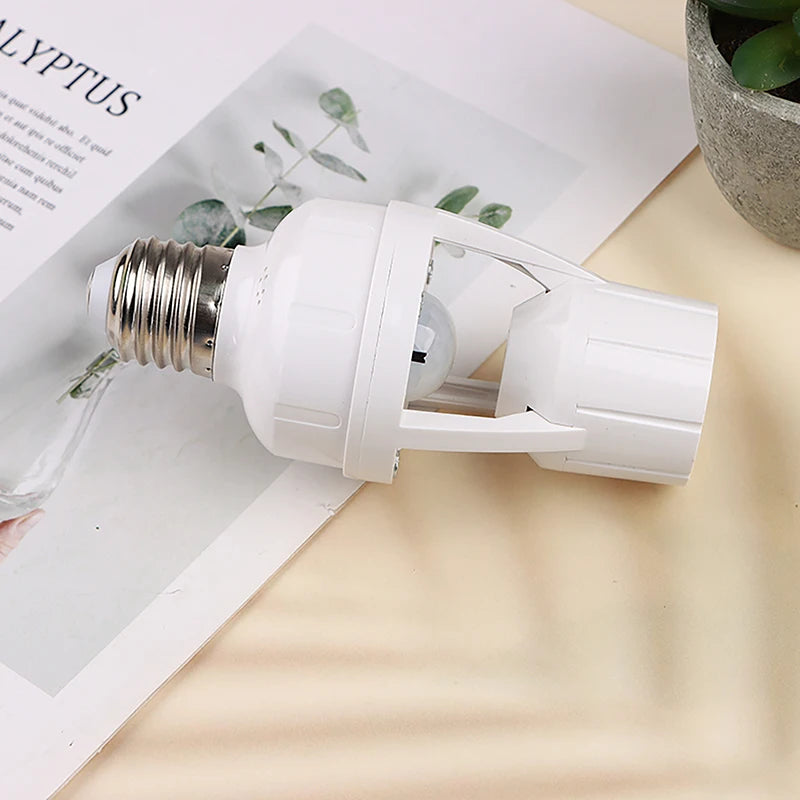 360 Degrees Human Induction Motion Sensor Lamp Socket Base AC85-265V Delay Time Switch E27 Base Holder Socket Adapter