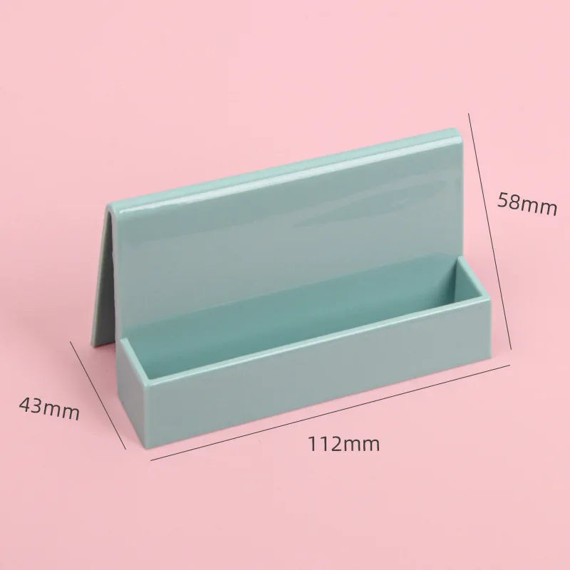 1 Pcs Creative Unique Women's Business Card Holder Desktop Card Storage Box Display Stand Business Exhibition Rack