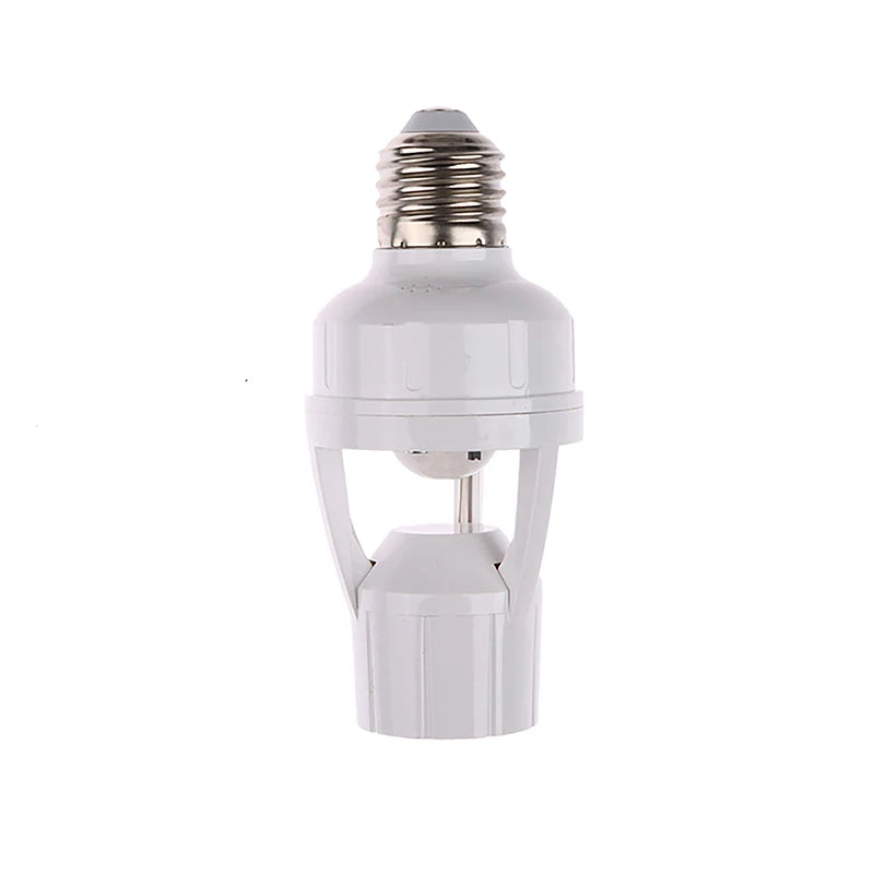 360 Degrees Human Induction Motion Sensor Lamp Socket Base AC85-265V Delay Time Switch E27 Base Holder Socket Adapter