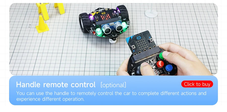 Yahboom Microbit Car Programmable Toys Coding Robotics for Microbit V2 V1 with Battery CE RoHS For STEM Education Microbit Robot