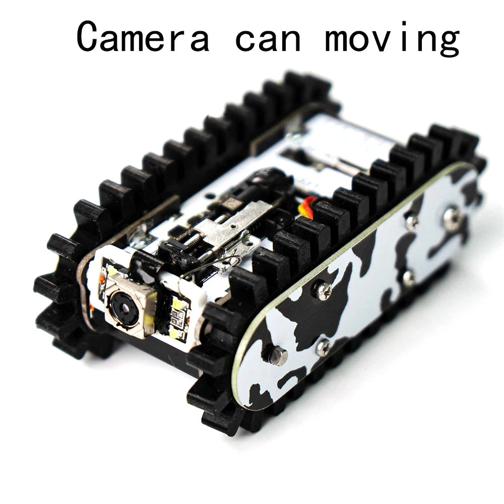 Esp32 Remote Control Tank Model Metal Chassis Tractor Crawler Balance Car Mount Truck Robot Chassis for Wifi RC Scout Robot Car