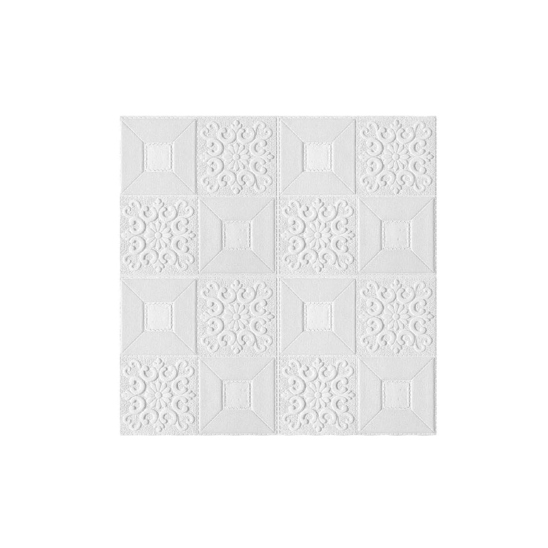 1-10Pcs 70cmx70cm 3D Tile Brick Wall Sticker Self-adhesive Foam Panel Wallpaper Bed Room Home Decoration Waterproof