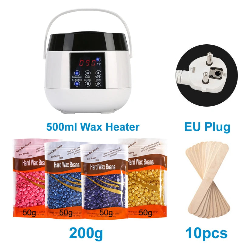 500ml Wax Heater Machine for Hair Removal Wax-melt Depilatory Epilator Machine Waxing Kit Paraffin Heater Wax Warmer Machine