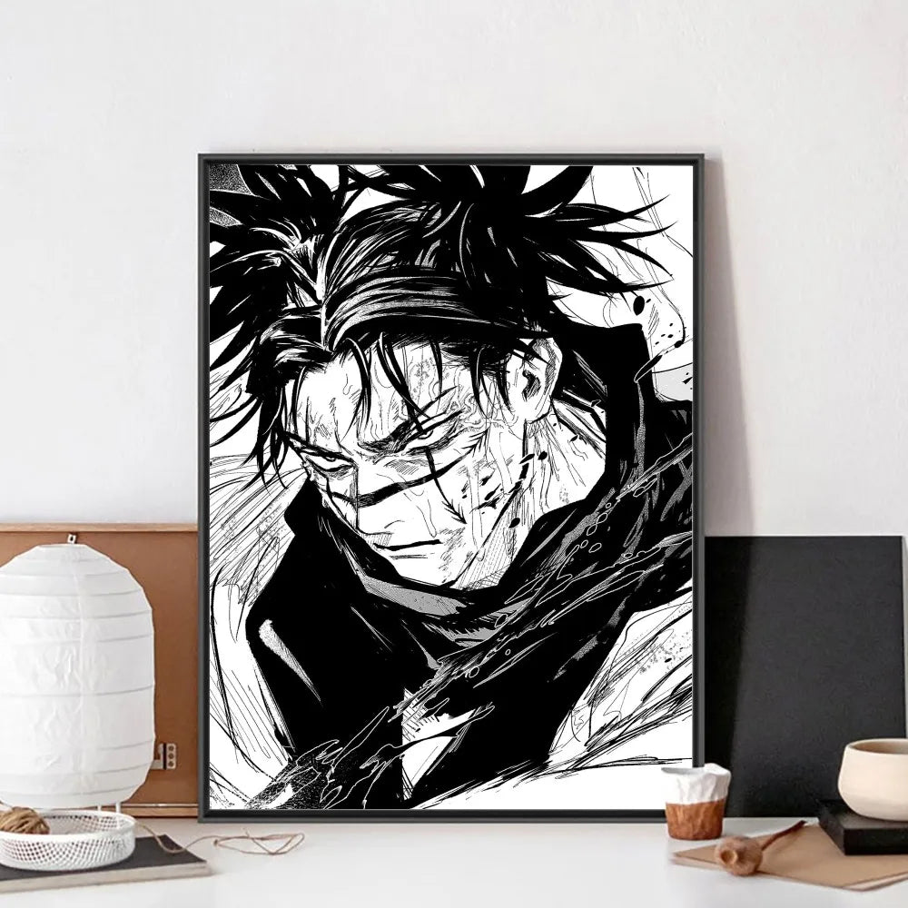 Choso Jujutsu Kaisen Anime Poster No Framed Poster Kraft Club Bar Paper Vintage Poster Wall Art Painting Bedroom Study Stickers