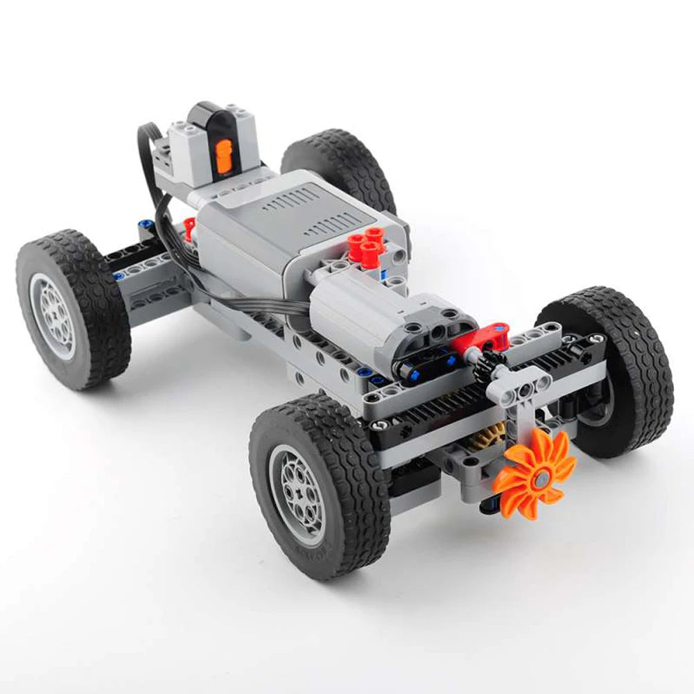 4WD Four-Wheel Drive Technical Car Chassis Bricks IR Remote Control Reciever M Motor AA Battery Box MOC Parts Kit for legoeds