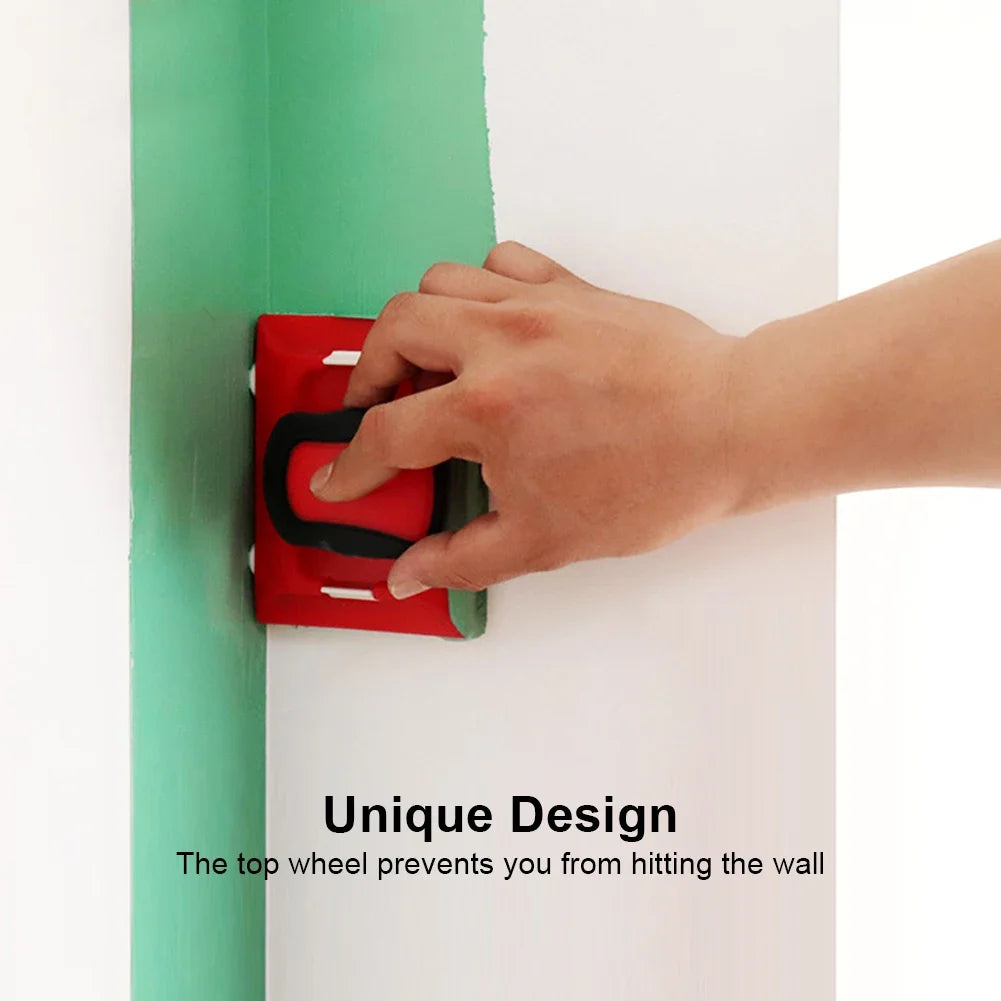 Red Paint Edger Cutting In Home Interior Plastic Wall With Pad Nylon Bristles Edges Painting Corner and Edges