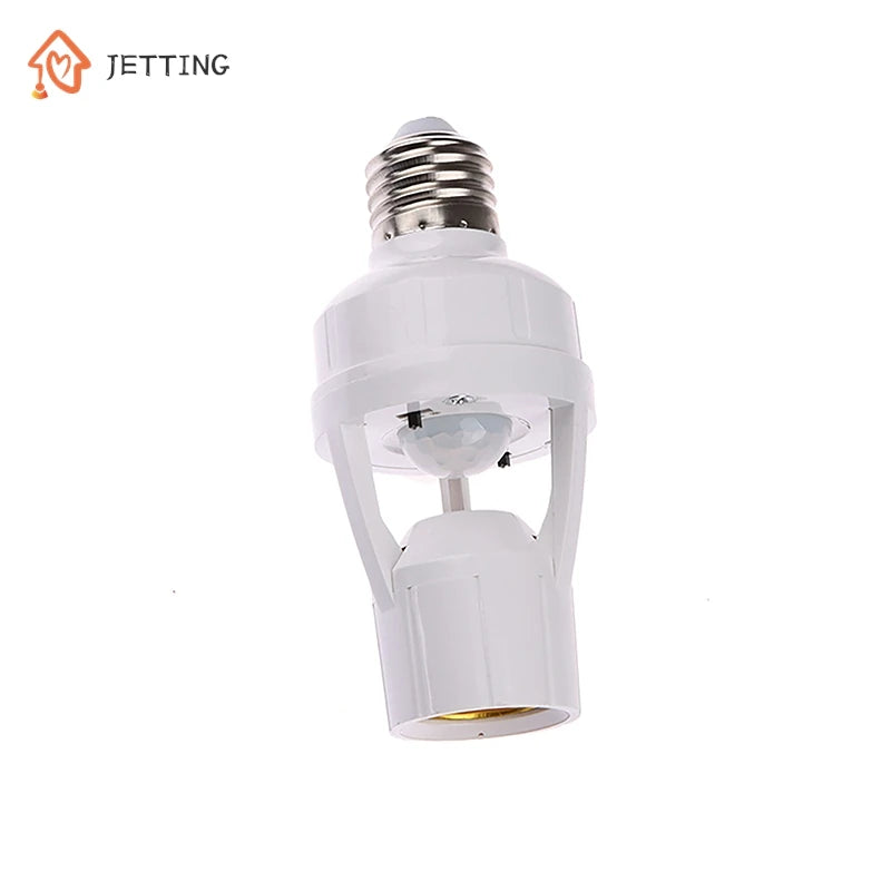 360 Degrees Human Induction Motion Sensor Lamp Socket Base AC85-265V Delay Time Switch E27 Base Holder Socket Adapter