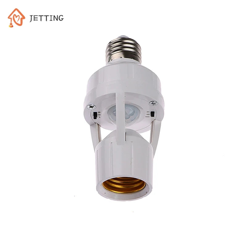 360 Degrees Human Induction Motion Sensor Lamp Socket Base AC85-265V Delay Time Switch E27 Base Holder Socket Adapter