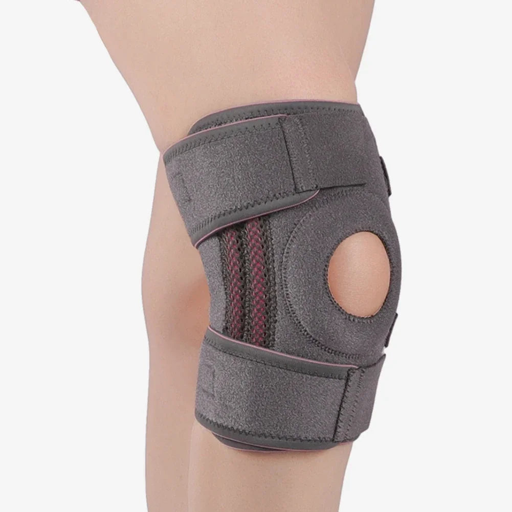 Orthopedic Knee Pad with Silicone Spring Knee Brace Support Joint Pain Relif Patella Protector Adjustable Kneepad Guard Meniscus